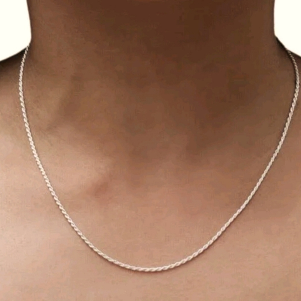 925 SS Rope Chain - Picture 6 of 6